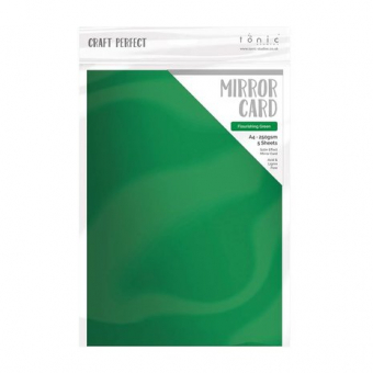 Tonic Craft Perfect Mirror Card A4 Satin Flourishing Green (9478E)