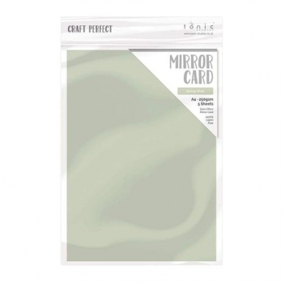 Tonic Craft Perfect Mirror Card A4 Satin Spring Silver (9477E)