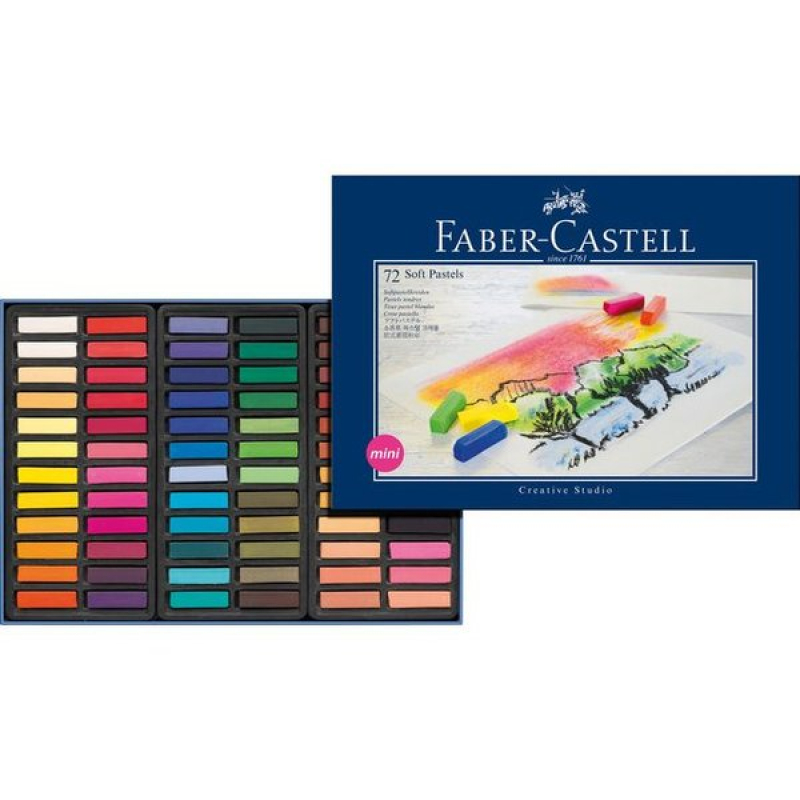 Faber-Castell Zachte Pastelkrijt Mini Etui 72 pcs (FC-128272)