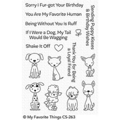 My Favorite Things Puppy Kisses Clear Stamps (CS-263)