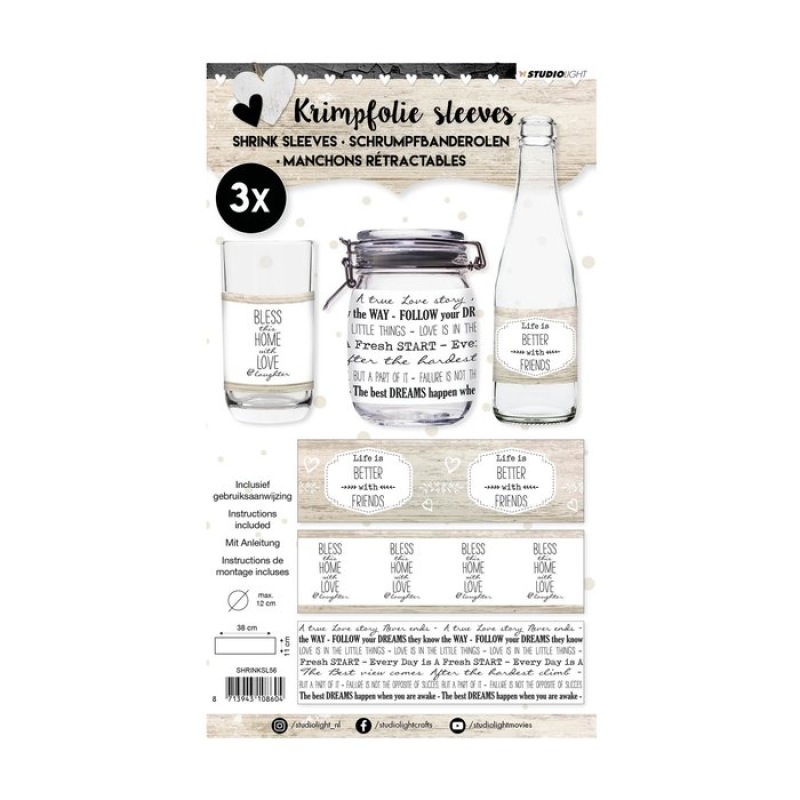 Studio Light  Sleeves Home nr.56 (SHRINKSL56	)