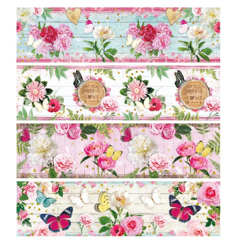 Studio Light  Sleeves 130mm Sweet Flowers nr.18 (SHRINKSL18)