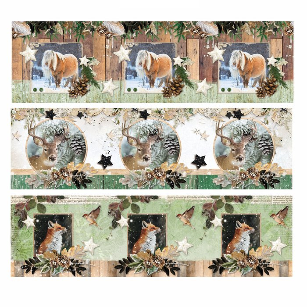 Studio Light  Sleeves 190mm Woodland Winter nr.43 (SHRINKWW43)