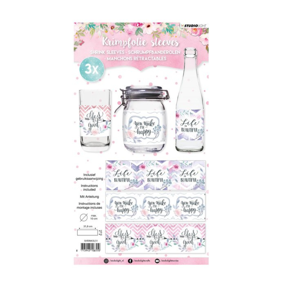 Studio Light  Sleeves Handlettering nr.51 (SHRINKSL51)