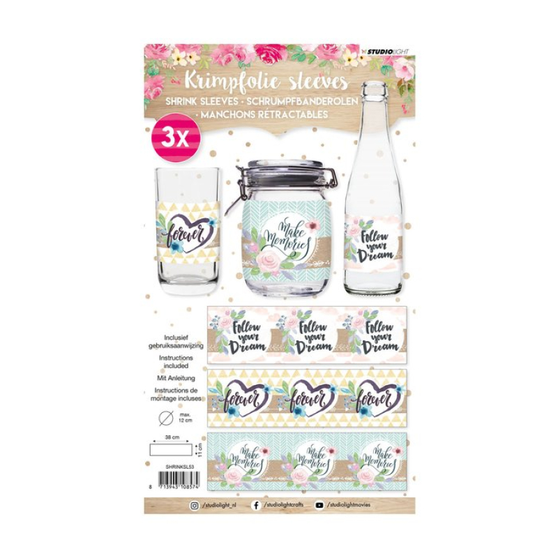 Studio Light  Sleeves Handlettering nr.53 (SHRINKSL53)