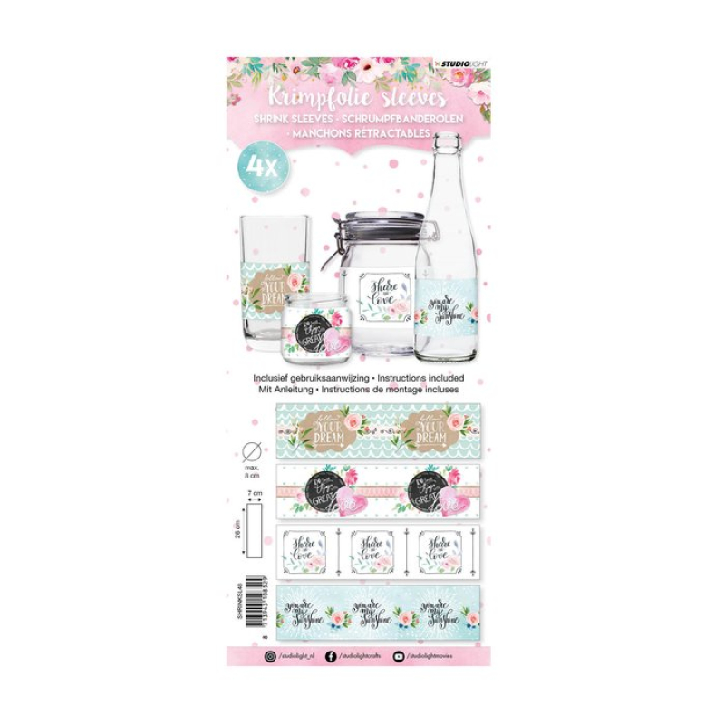 Studio Light  Sleeves Handlettering nr.48 (SHRINKSL48)