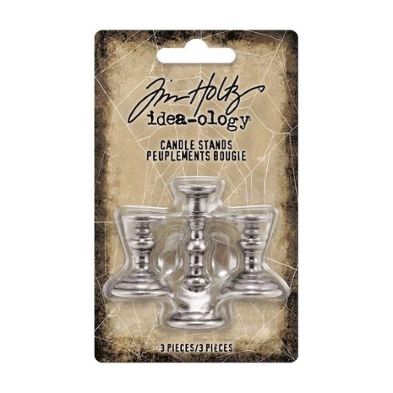 Tim Holtz Idea-ology Halloween Adornments Candle Stands (3pcs) (TH94166)