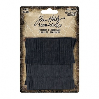Idea-ology Tim Holtz Halloween Fringe Black (2x1.39m) (TH94262) ( TH94262)