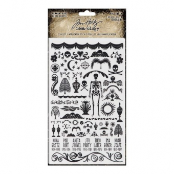 Idea-ology Tim Holtz Halloween Remnant Rubs (2 sheets) (TH94268) ( TH94268)