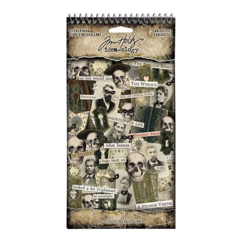 Tim Holtz  Idea-ology Halloween Sticker Book Curiosities (302pcs) (TH94271)