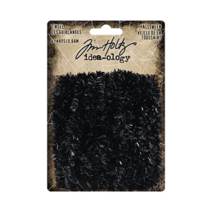 Tim Holtz Idea-ology  Halloween Tinsel Black (1x3.66 m) (TH94253) ( TH94253)