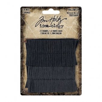 Tim Holtz Idea-ology  Halloween Fringe Black (2x1.39m) (TH94262)