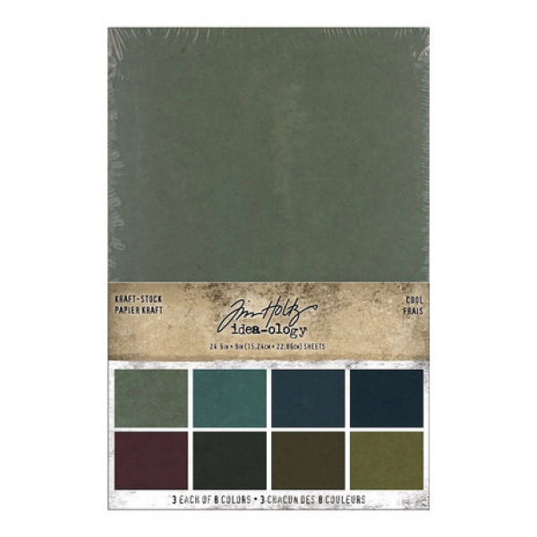 Tim Holtz Idea-ology Kraft-Stock Stack Cool (TH94110)