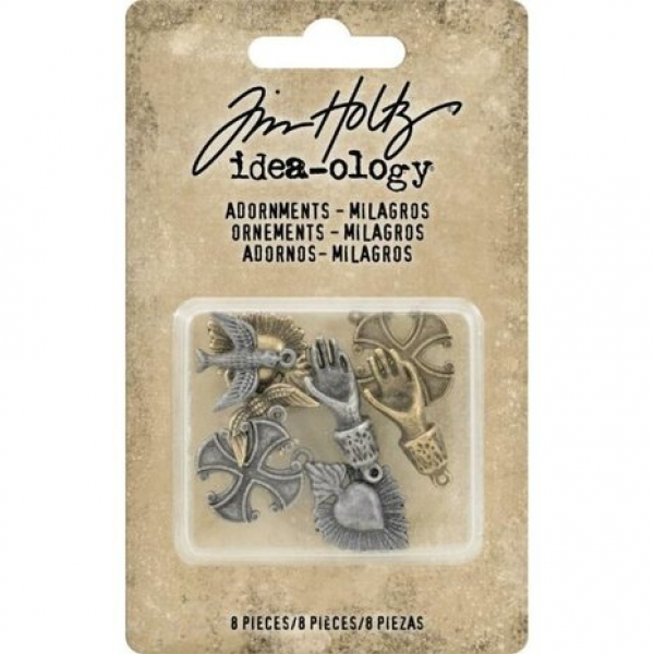 Idea-ology Tim Holtz Adornments Milagros (8pcs) (TH93676)