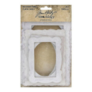 Tim Holtz Idea-ology  Baseboard Frames Lace (6pcs) (TH93786) ( TH93786)