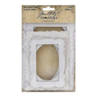 Idea-ology Tim Holtz Baseboard Frames Lace (6pcs) (TH93786) ( TH93786)