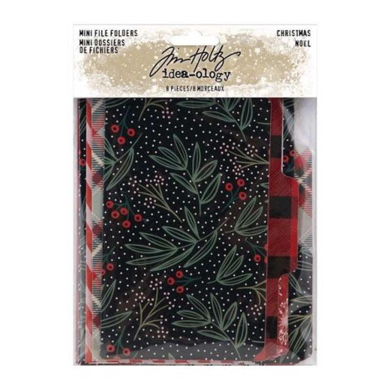Tim Holtz Idea-ology  Christmas Mini File Folders (TH94191) ( TH94191)