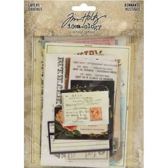 Idea-ology Tim Holtz Layers Renmants (33pcs) (TH93956)