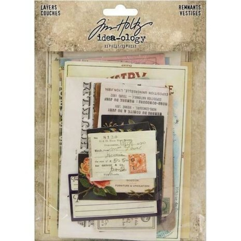 Tim Holtz  Idea-ology Layers Renmants (33pcs) (TH93956)