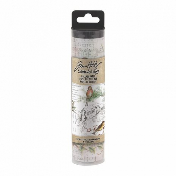 Tim Holtz Idea-ology  Collage Paper Aviary (6yards) (TH93706)