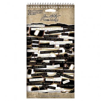 Tim Holtz Idea-ology  Metallic Sticker Book (TH94134)