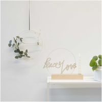 Rico-Design Metal ring with cross brace off white matt, 25cm (38007.21.29)