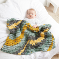 Rico Design Creatieve Pompon (Print) - 036  mustard-teal (383949.036)