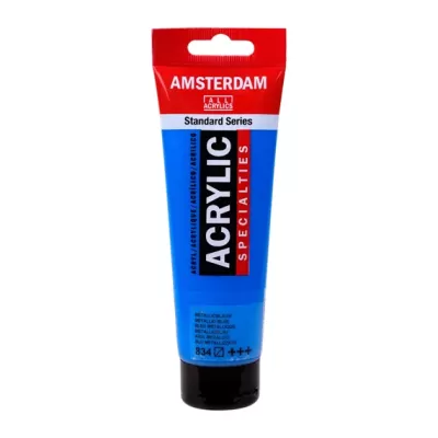 Amsterdam Standard Series acrylverf Tube 120 ml Metallic Blauw 834 (17098342)