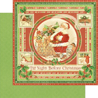 Graphic 45 Twas The Night Before Christmas 12x12 Inch Paper pad (4500996)