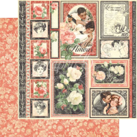 Graphic 45 Mon Amour 12x12 Inch Paper Pad (4501213)