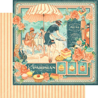 Graphic 45 Cafe Parisian 12x12 Inch Paper Pad (4501436)