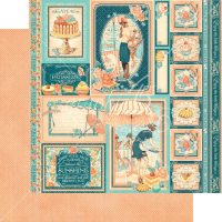 Graphic 45 Cafe Parisian 12x12 Inch Paper Pad (4501436)