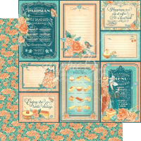 Graphic 45 Cafe Parisian 12x12 Inch Paper Pad (4501436)