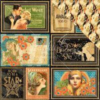 Graphic 45 Vintage Hollywood 12 x 12 inch Paper pad (4501533)