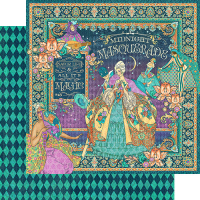 Graphic 45 Midnight Masquerade 12x12 Inch Paper Pad (4501549)