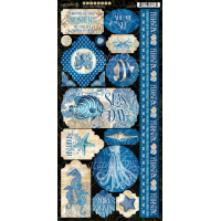 Graphic 45 Ocean Blue Stickers (4502019)