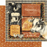 Graphic 45 Farmhouse 8x8 Inch Paper Pad (4502058)