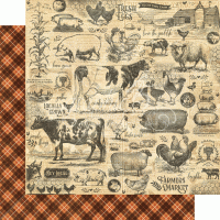 Graphic 45 Farmhouse 8x8 Inch Paper Pad (4502058)