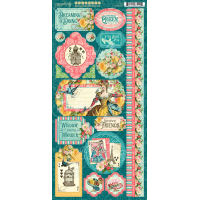 Graphic 45 Ephemera Queen Stickers Cover-weight (4502107)