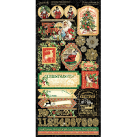 Graphic 45 Christmas Time Stickers (4502122)