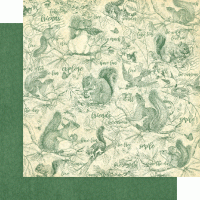 Graphic 45 Woodland Friends 12 x 12 patterns & Solids Pad (4502136)