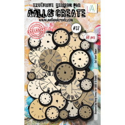 Aall and Create Ephemera Die-cuts Set Your Timer (AALL-EP-037)