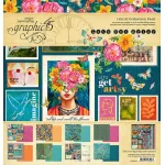 Graphic 45 Let's Get Artsy 12x12 Inch Collection Pack with Stickers (4502754)