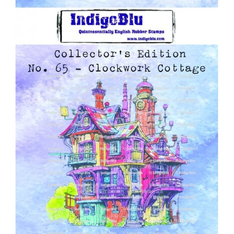 IndigoBlu Collectors Edition no.65 Clockwork Cottage Rubber Stamps (IND1240)