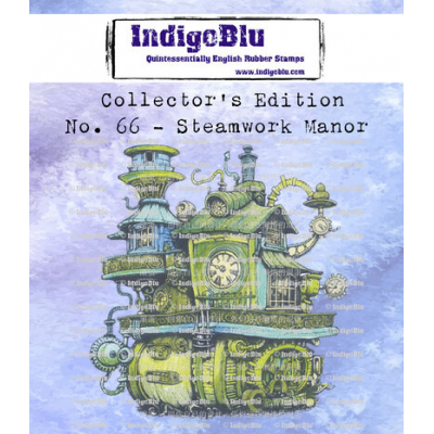 IndigoBlu Collectors Edition no.66 Steamwork Manor Rubber Stamps (IND1241)