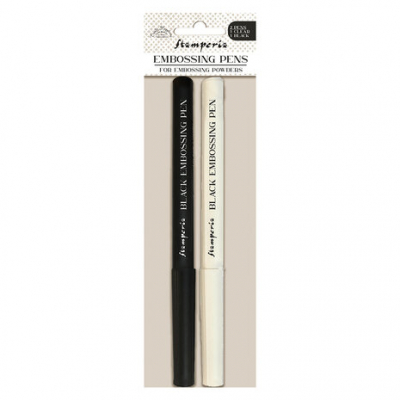 Stamperia Create Happiness Embossing Pens Clear & Black (WYPP)