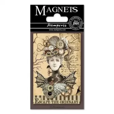 Stamperia Voyages Fantastiques Woman 8x5.5cm Magnet (EMAG004)