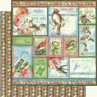 Graphic 45 Bird Watcher 12x12 Inch Collection Pack (4502211)