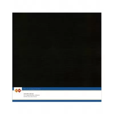 Card Deco Linen Cardstock 30,5x30,5 cm Black (10pcs) (LKK-SC31)