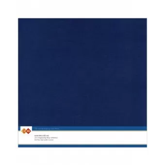 Card Deco Linen Cardstock 30,5x30,5 cm Dark Blue (10pcs) (LKK-SC30)